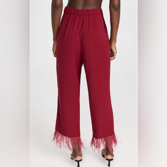NWT WAYF Feather Trim Pants - Picture 3 of 12